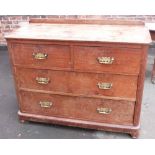 19th century chest of drawers. Condition report: see terms and conditions