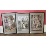 Three framed tapestrys, Elizabeth Bell 1935 (2) and one 1936. Condition report: see terms and