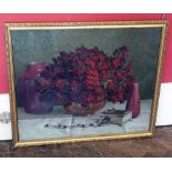 Nelson Wright, Floral still life, oil on canvas, framed and glazed. Condition report: see terms