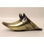 Spanish colonial brass shoe stirrup late 18th / 19th century Condition report: see terms and