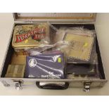 Collection of coins in cases, packets and loose in metal case. Condition report: see terms and