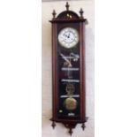 Vienna 8-day Victorian style wall clock. Condition report: see terms and conditions