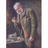 Charles Spencelayh R.M.S. (1865-1958),  "The Treasured Yellow-Boy", signed, titled on artist's label