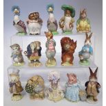 Fifteen Beswick Beatrix potter figures, to include Benjamin Bunny, Mr Benjamin Bunny, Samuel