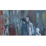 William Turner F.R.S.A., R.Cam.A. (1920-2013),  "Faces that Pass in the Night", signed, titled on