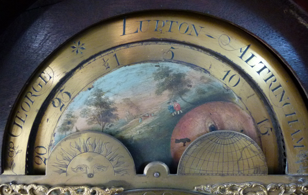 George III mahogany longcased clock, named George Lupton, Altrincham in the brass break arch dial - Image 4 of 30