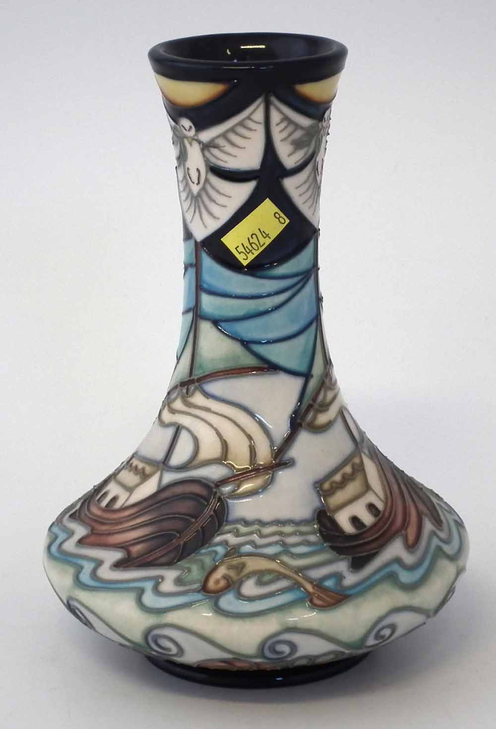 Moorcroft vase, decorated with Winds of Change pattern after Rachel Bishop, impressed and painted - Image 3 of 4