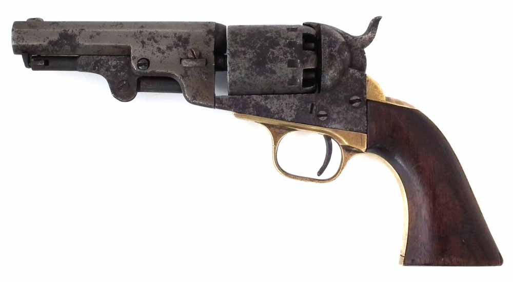 Manhattan Colt Pocket type six shot revolver 36 calibre, serial number 2239, (action needs