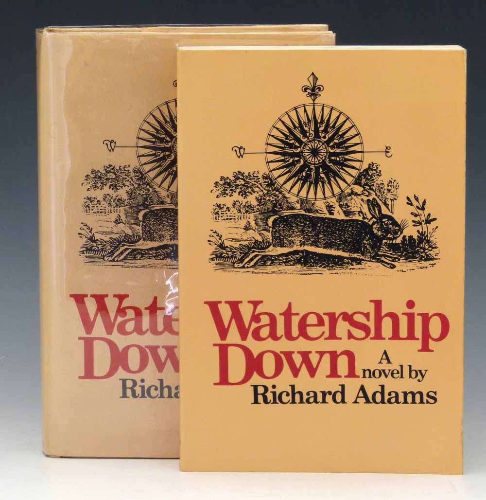 Adams, R., "Watership Down", 1972, first American edition, protected just wrapper, signed author and