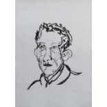 Tony Bevan (1951-),   "Portrait Man", signed, dated '95 and numbered 18/40 in pencil in the