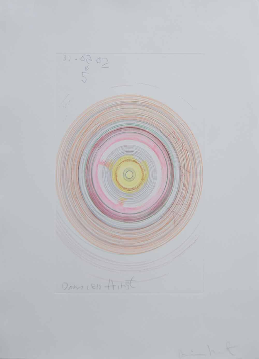 Damien Hirst (1965-),  "My Way" from In a Spin, The Action of the World on Things, Volume I, 2002,