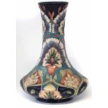 Moorcroft trial vase, decorated with Bukhara pattern after Shirley Hayes, painted 17.12.2001 and