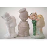 Two Shelley Mabel Lucie Attwell figures modelled as Boo- Boo pixies clutching a toadstool, L.A.11,