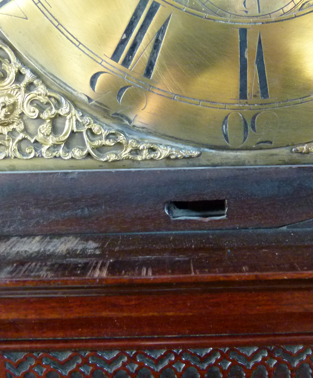 George III mahogany longcased clock, named George Lupton, Altrincham in the brass break arch dial - Image 13 of 30