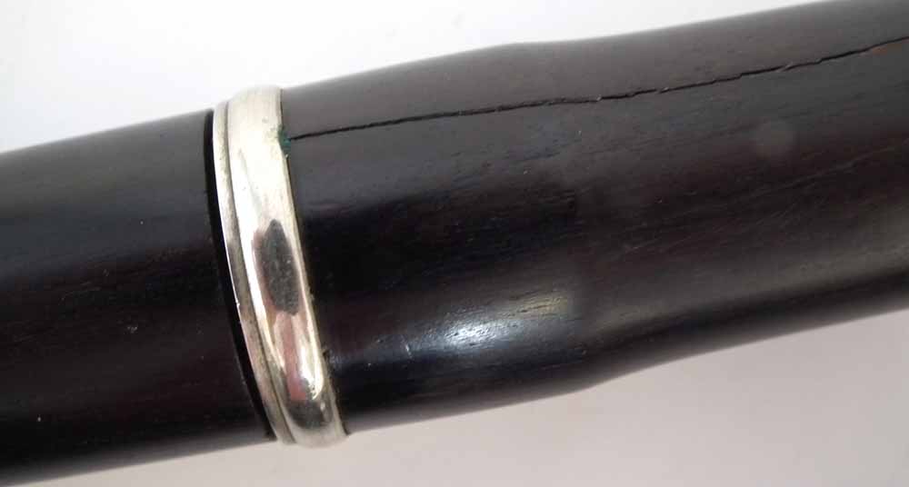 Two rosewood flutes, in three and four sections, (2) 66cm overall length. - Image 4 of 8