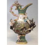 Meissen ewer symbolic of Earth,   from the set of elements (Earth, Air, Wind, Fire) originally