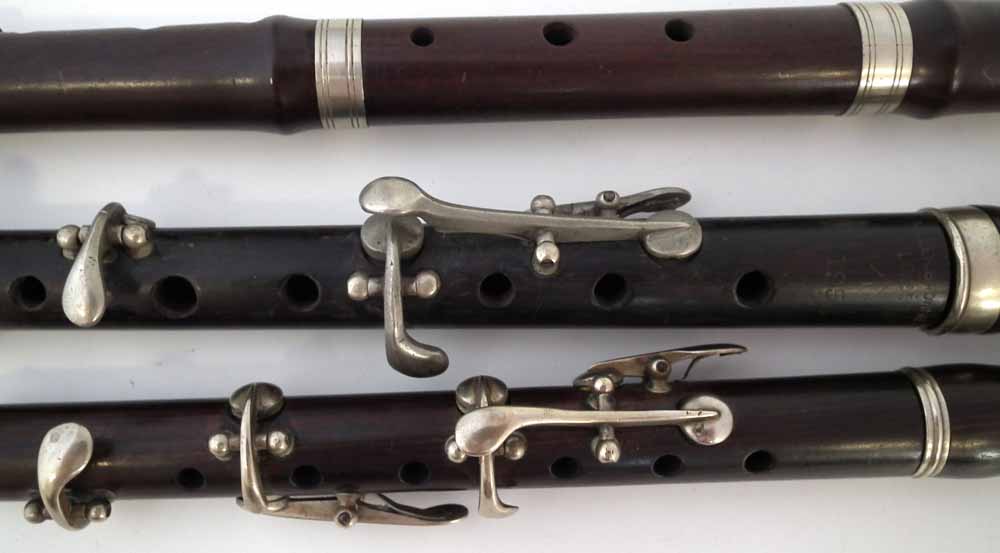 Two rosewood Fifes and a Piccolo, one stamped with a Military arrow, '1955 and Miller Browne London' - Image 5 of 6