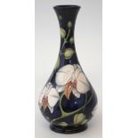 Moorcroft trial vase, decorated with Chatsworth pattern after Philip Gibson, dated 18.8.2001, 23cm