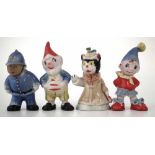 Set of Wade Noddy figures to include Noddy, Big Ears, Miss Fluffycat and Mr Plod (4) 7cm high