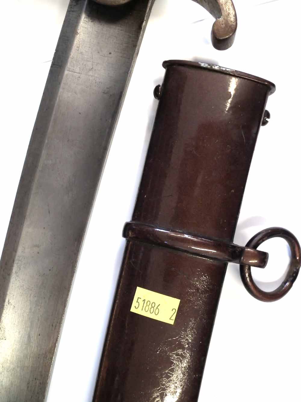 1796 pattern Light Cavalry Sabre, with matching scabbard both stamped '62 R 5 6' the blade - Image 9 of 13