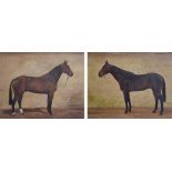 Frances Mabel Hollams (1877-1963),  "Tombrein" and "Sacristan", signed and titled, a pair, oil on