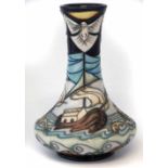 Moorcroft vase, decorated with Winds of Change pattern after Rachel Bishop, impressed and painted