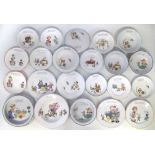 Collection of Shelley Mabel Lucie Attwell Nursery ware, to include two Baby's plates, eight bowls,