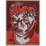 Tony Bevan (1951-),  "Head", signed, dated '88 and numbered 25/25 in pencil in the margin,