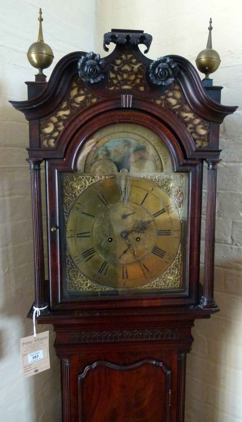 George III mahogany longcased clock, named George Lupton, Altrincham in the brass break arch dial - Image 2 of 30