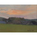 Stephen Wild (1955-),  "Diggle, Saddleworth", signed, titled on verso, oil on board, 18 x 23cm.; 7 x