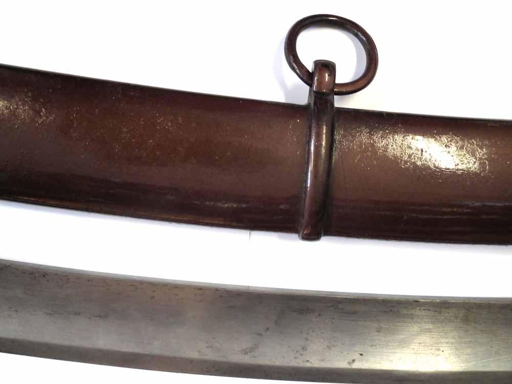 1796 pattern Light Cavalry Sabre, with matching scabbard both stamped '62 R 5 6' the blade - Image 10 of 13