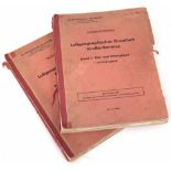 Luftgeograpisches Einzelheft GroBbritannien Two Luftwaffe aerial reconnaissance books surveying