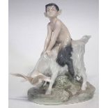 Royal Copenhagen Faun and Goat group, model number 737, 19.5cm high     Condition report: No