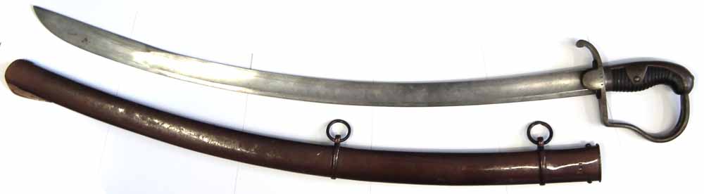 1796 pattern Light Cavalry Sabre, with matching scabbard both stamped '62 R 5 6' the blade - Image 2 of 13