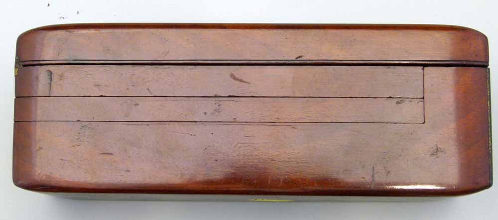 Victorian gentleman's mahogany and brass travelling toiletry box with shaped recesses for a - Image 3 of 13