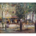 Richard Hayley Lever (1876-1958),  "Place du Tertre, Montmartre", signed, titled on verso, oil on