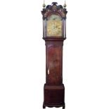 George III mahogany longcased clock, named George Lupton, Altrincham in the brass break arch dial