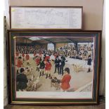 Peterborough Royal Foxhound. Shon Soc. 1978 signed, limited edition print with plan signed by