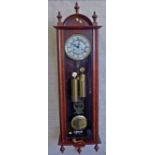 Vienna 8-day Victorian style wall clock. Condition report: see terms and conditions.