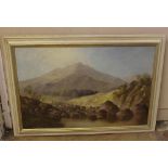 English school, 19th century. 'Above Capel Curig'. Oil on canvas. Condition report: see terms and