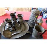 Group of Pewter Ware Condition report: see terms and conditions.