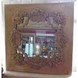 Elaborate gilt framed mirror. Condition report: see terms and conditions.