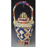 Kuba beadwork Wisdom Basket, 56cm     All lots in this Tribal and African Art Sale are sold