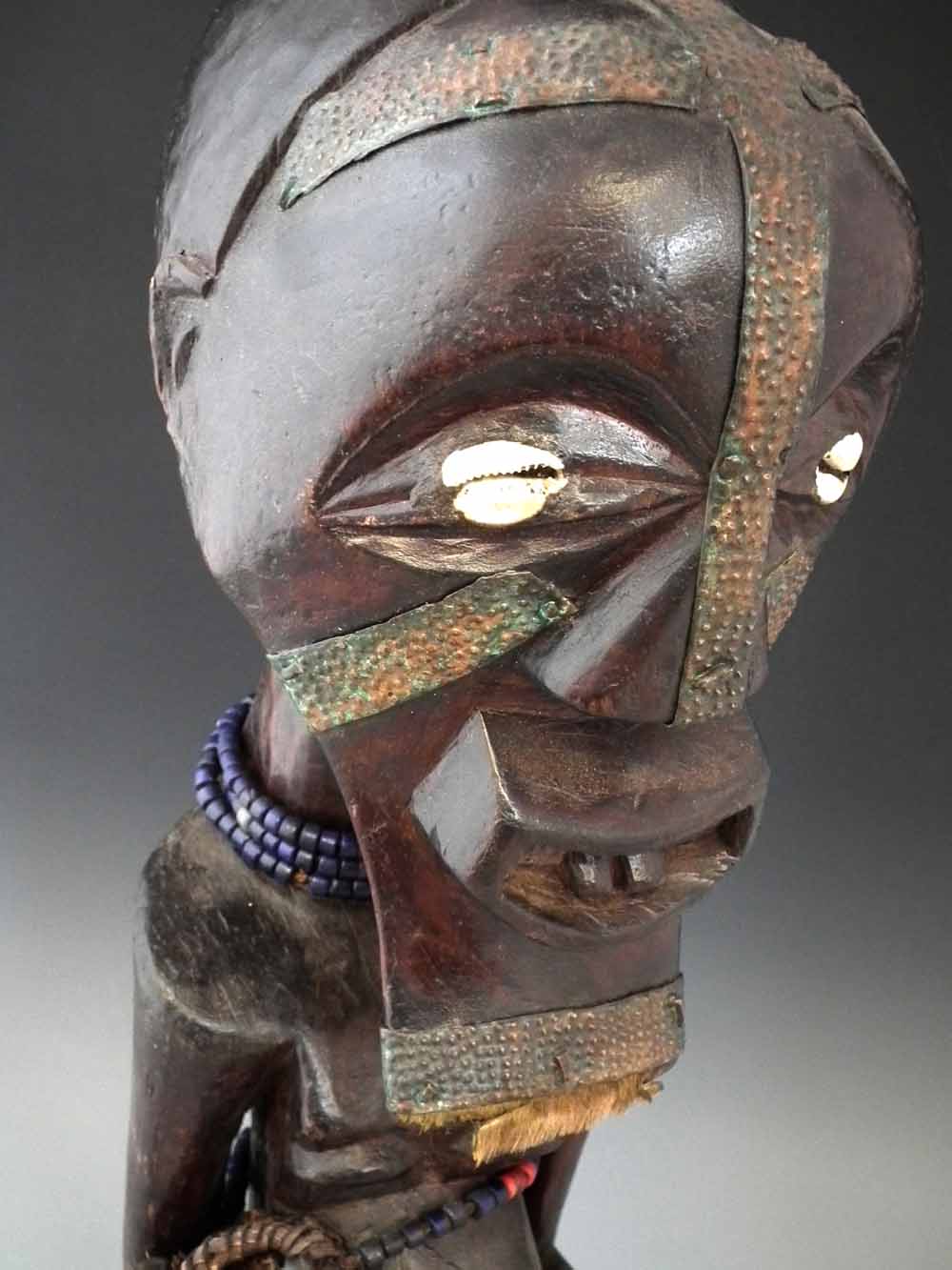 Songye Nkisi Power figure or Fetish,  89cm overall height.     All lots in this Tribal and African - Image 4 of 6