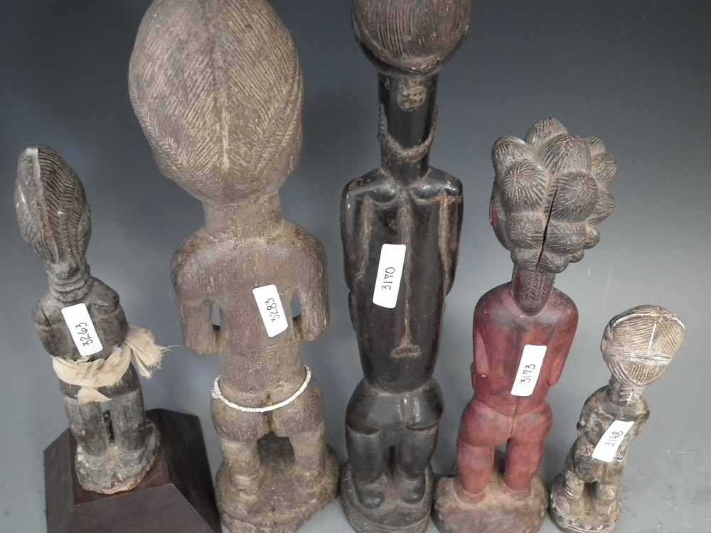 Five Baule Asie Usu and Blolo Bla figures, (5) The tallest figure measures 40cm high     All lots in - Image 7 of 7