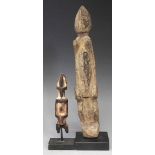 Two Dogon figures, the tallest figure measures 35 cm high     All lots in this Tribal and African