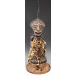 Songye Nkisi Power figure or Fetish,  83cm overall height.     All lots in this Tribal and African