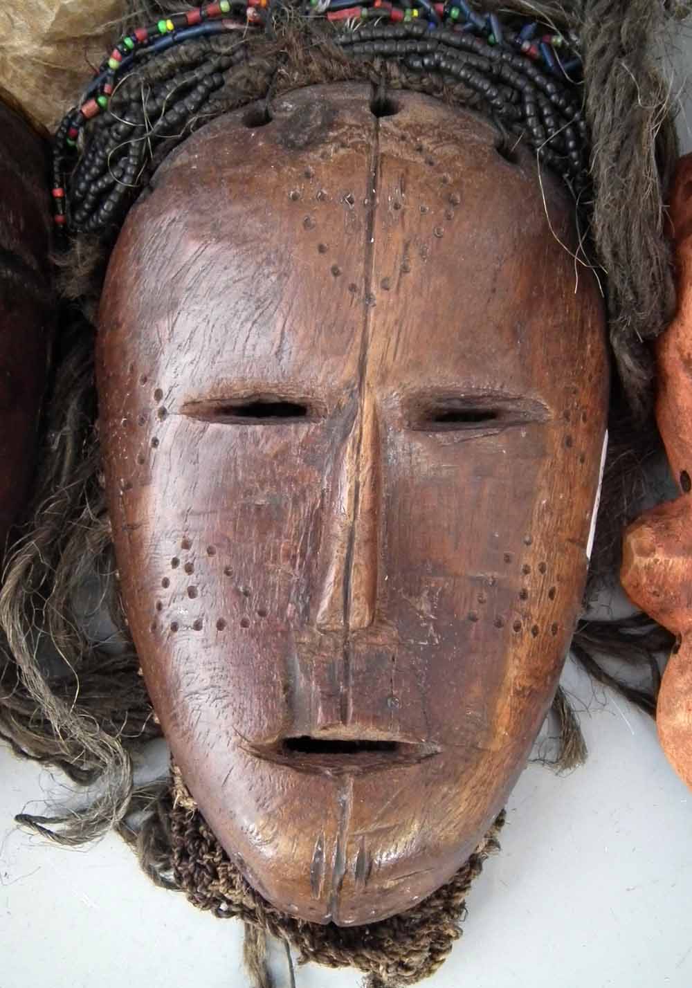 Four African masks including a Pende sickness mask, (4) the largest measures 28cm high       All - Image 4 of 10