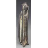 Mali brass or bronze figure, modelled seated covering his eyes 33cm high     All lots in this Tribal