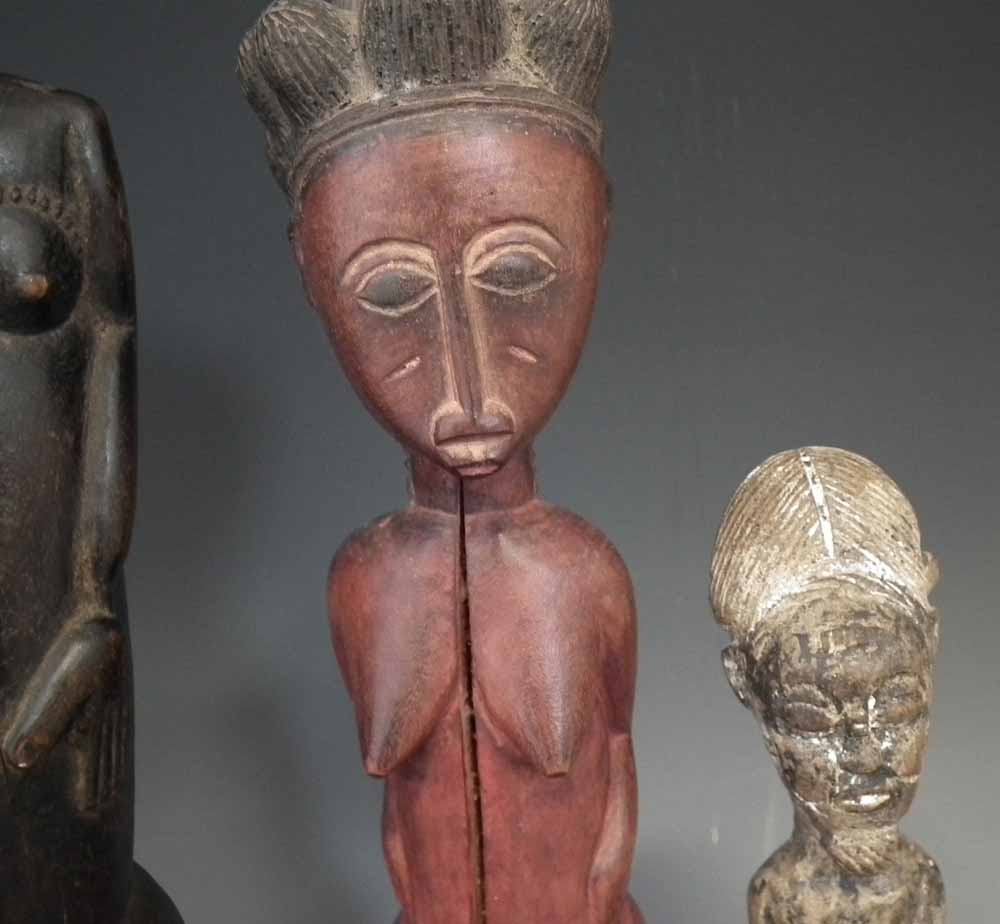Five Baule Asie Usu and Blolo Bla figures, (5) The tallest figure measures 40cm high     All lots in - Image 3 of 7
